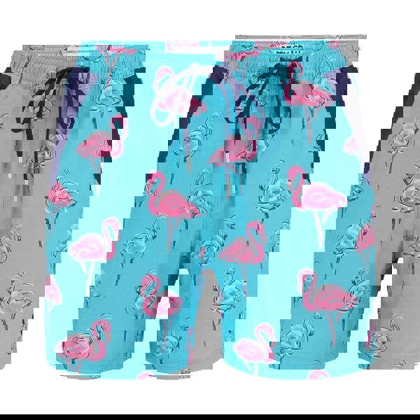 Randy Cow Matching Father & Son Flamingo Swim Shorts