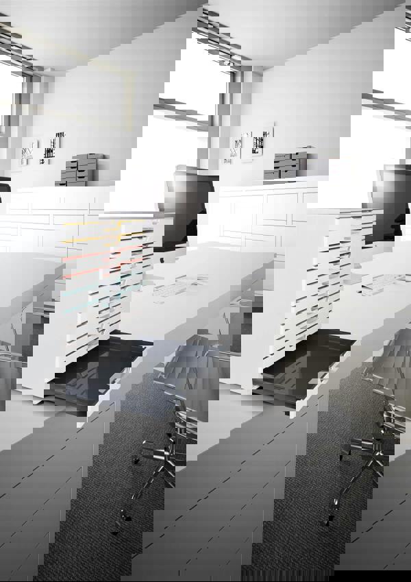 Durable VARICOLOR MIX Desktop Organiser 10 Drawer Colour Coded Storage | A4+