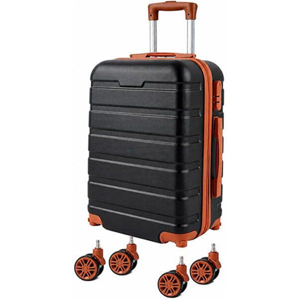 Leaper 20" ABS Carry-On Luggage with Removable Wheels & TSA Lock