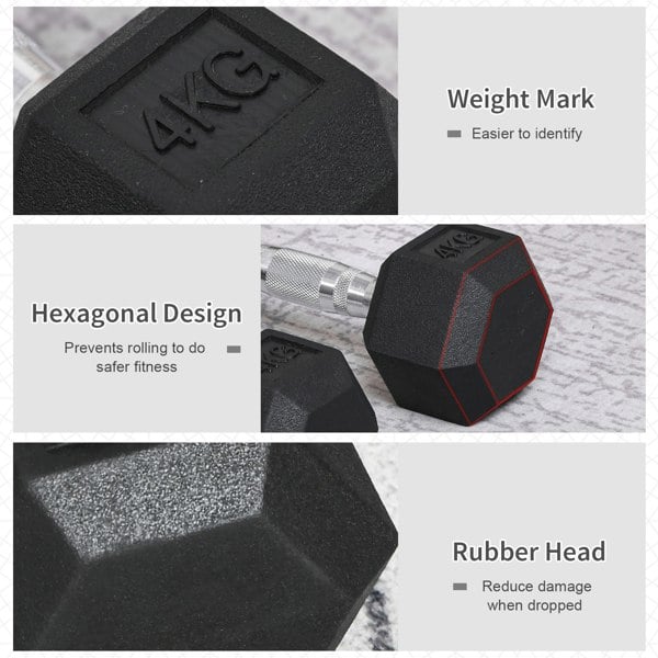 Rubber Dumbbell