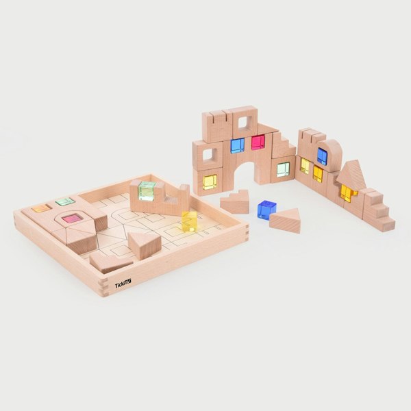 tickit Wooden Building Gem Blocks