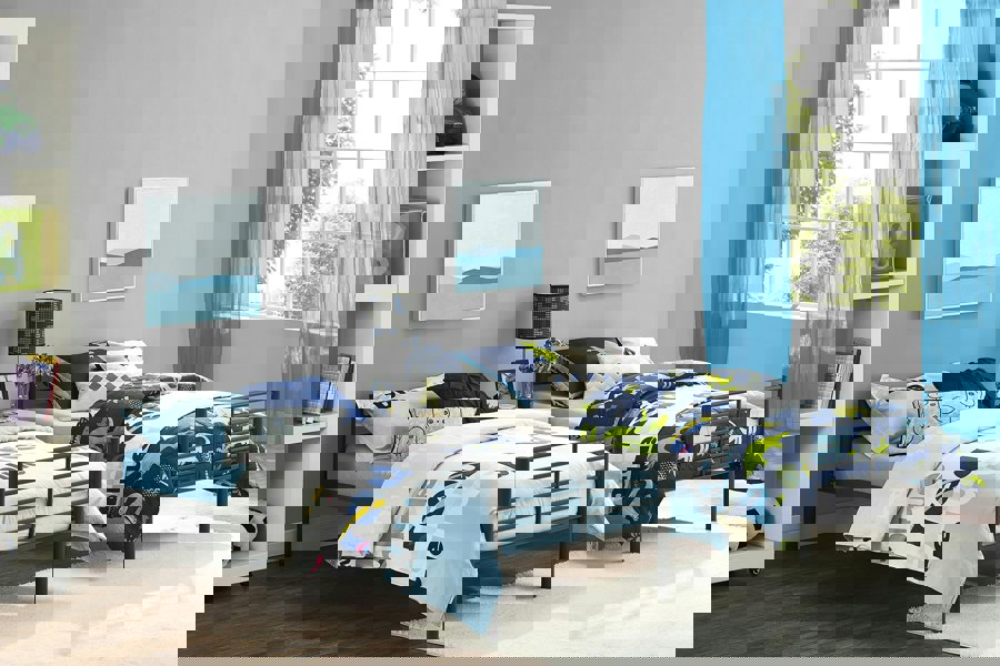 Dorel Home Bunk Bed Convertible Metal Black - Single