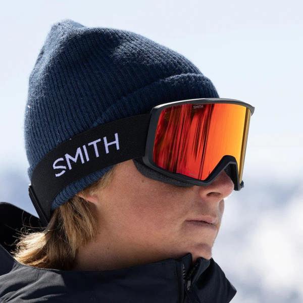 Smith Ski Goggles Tribute 0JX/C1 Black Red Sol-X Mirror