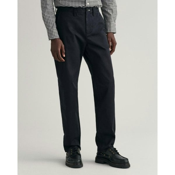 GANT Mens Regular Fit Twill Chinos - 5 Black