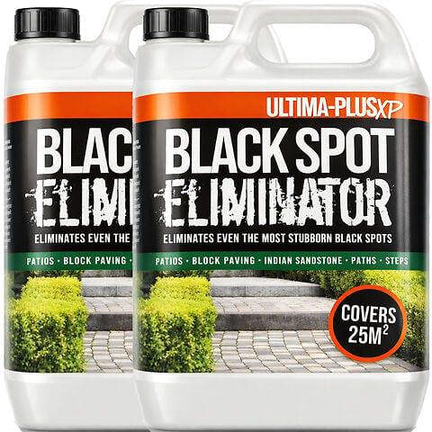 Ultima Plus XP Ultima-Plus XP Black Spot Eliminator Rapid Acting Patio Driveway Block Paving Cleaner, Removes Black Spots Quickly and Easily 10L