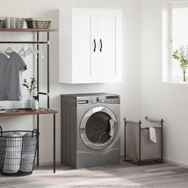 Berkfield Wall Mounted Cabinet White 69.5x34x90 cm Engineered Wood