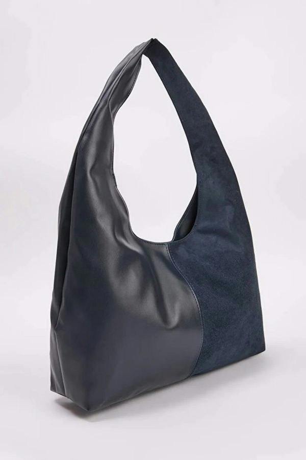 WOVCOR Contrasting Oval Women's Midi Shoulder Bag