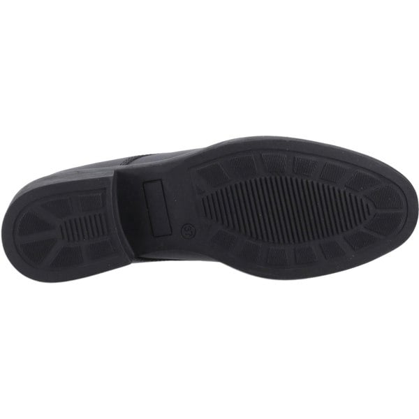 Hush Puppies Anastasia Senior Leather Girls's Black Lace-Up Shoes