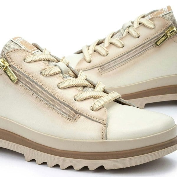 Pikolinos Vigo - Women’s Nata White Leather Sneakers