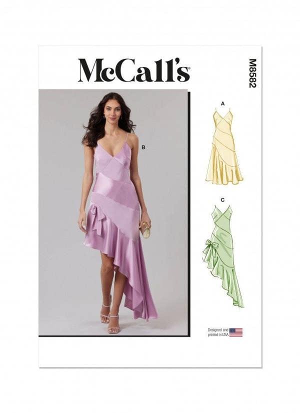 McCalls 8582 Paper Sewing Pattern – Women's Dress, Intermediate