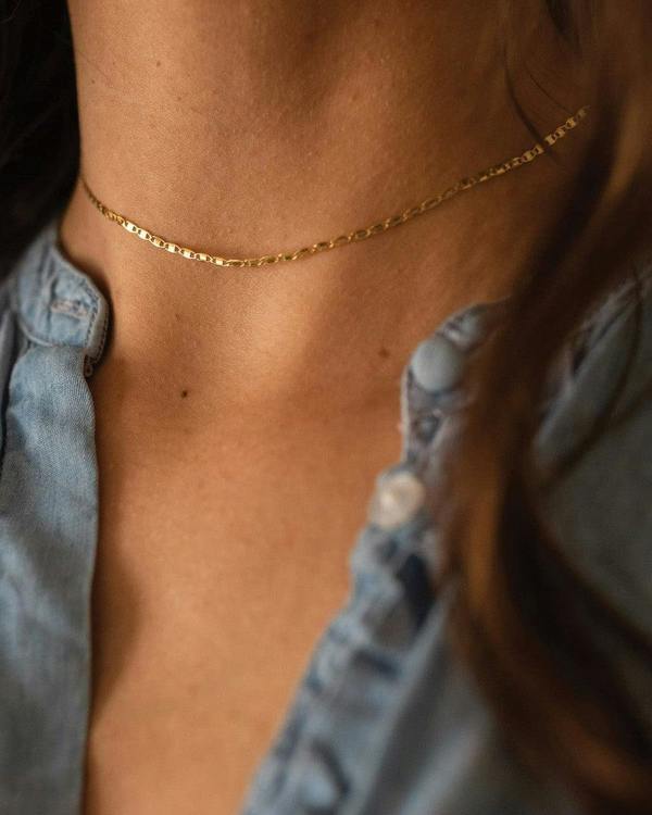 Dainty 14K Gold Chain Choker - Necklaces - Elk & Bloom
