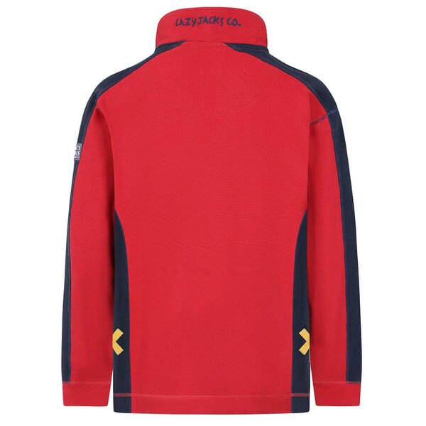 Lazy Jacks LJ705 - Pique Panel Sweatshirt - Red