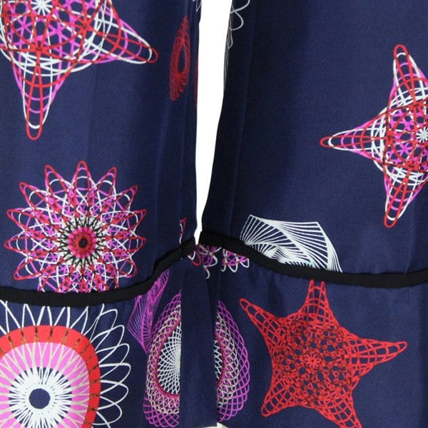 MSGM spirograph patterned silk trousers