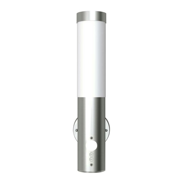 Berkfield Outdoor Wall Lamp with Motion Detector Stainless Steel