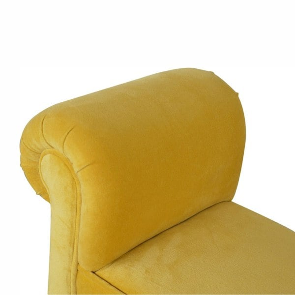Artisan Furniture Mini Mustard Velvet Bench