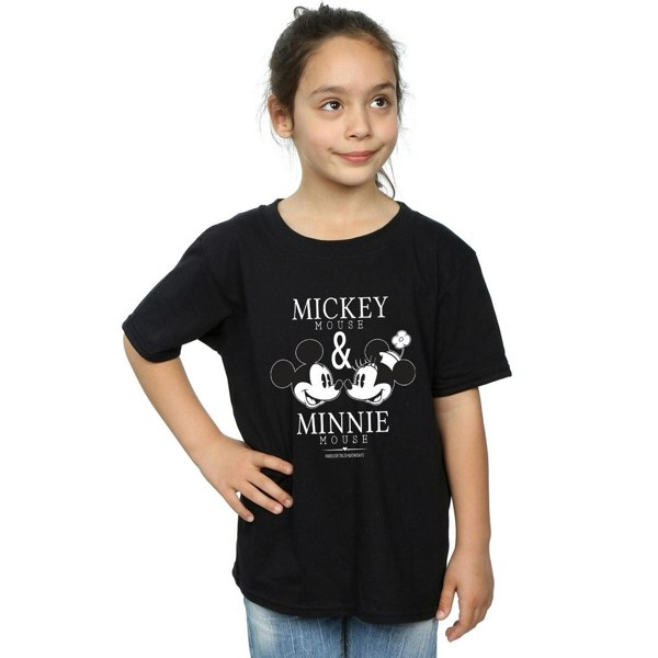 Disney Girls Crush Mondays Mickey & Minnie Mouse Cotton T-Shirt - Black