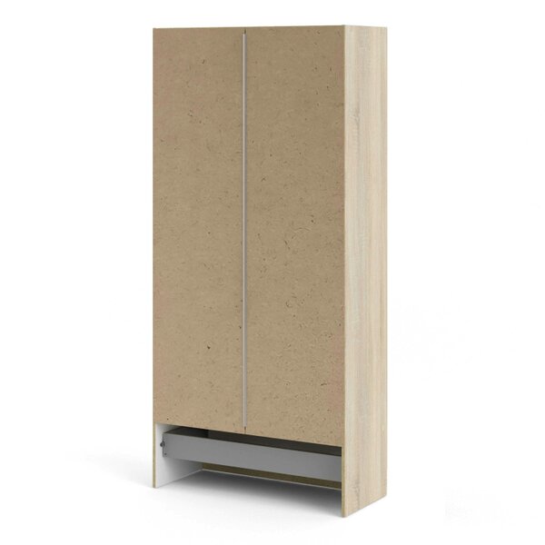 Wyld Haus Berlin Natural Slim 2 Door Bedroom Wardrobe 1 Drawer