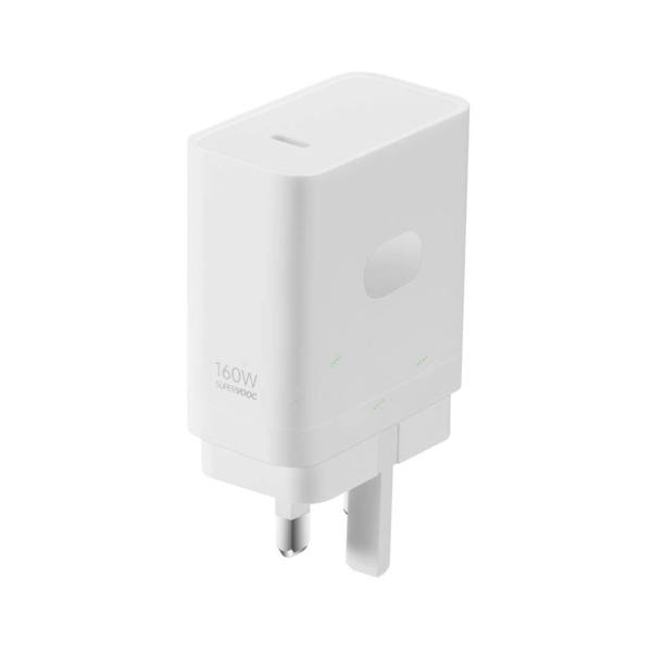 OnePlus Supervooc 160W Type C UK Adapter with C to C Cable White - 5461100136