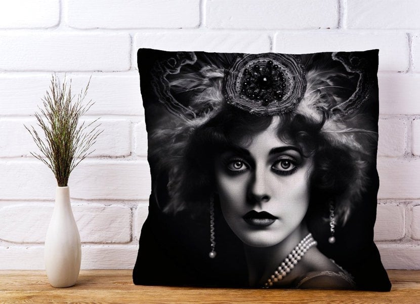 Warren Reed Edwardian Showgirl Splashart Cushions