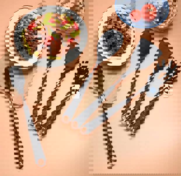 Anygleam 12-Piece Nonstick Kitchen Utensil Set – Black Cooking Tools with Gold-Plated Handles, Heat-Resistant, Includes Storage Box