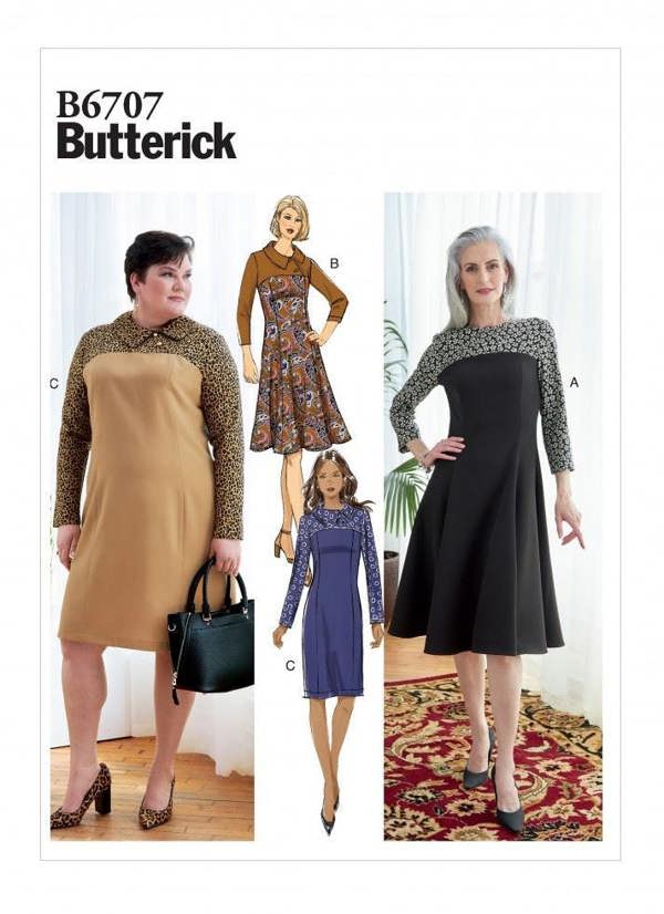 Butterick Sewing Pattern 6707, Dresses for Women, B5 (8-10-12-14-16) - Easy