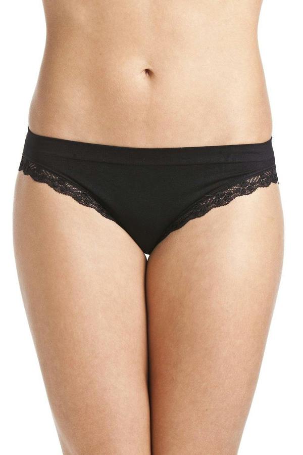Two Pack Black Seamfree Soft Comfort Midi Briefs