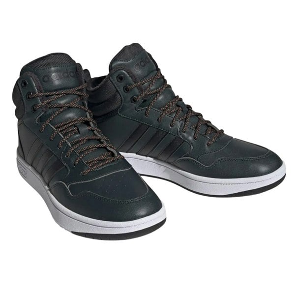 Adidas Mens Hoops 3.0 Mid Winterized Trainers - Green