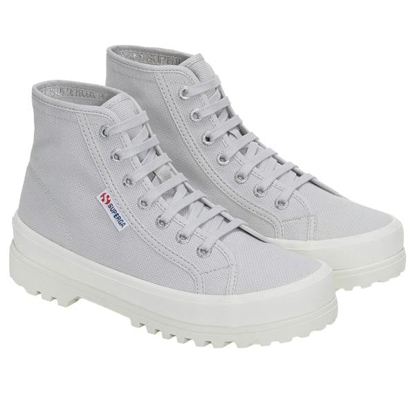 Superga Womens/Ladies 2341 Cotu Alpina High Tops - Grey Silver/Avorio - 