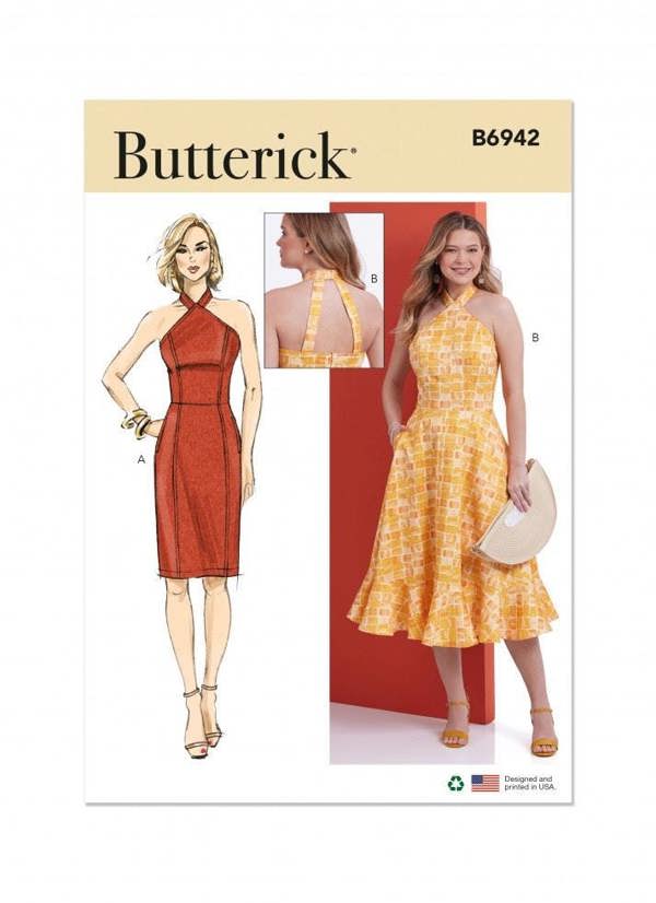 Butterick Sewing Pattern 6942, Dresses for Women, B5 (8-10-12-14-16) - Intermediate
