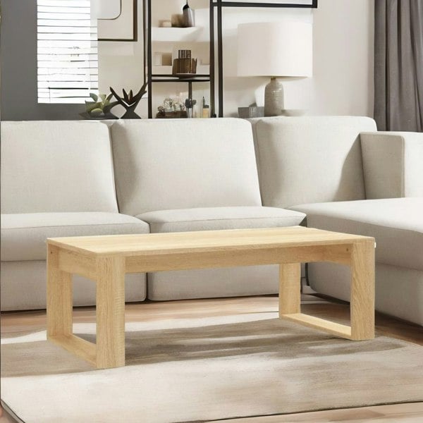Rafaelo Mobilia Rectangular Coffee Table Living Room Furniture Oak