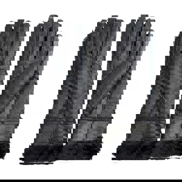 Infinity Leather Men’s Sheepskin Suede Leather Wool Lining Gloves