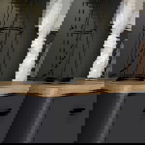 Furniture To Go Klara 4 Door 2 Drawer Chest in Grey and Oak