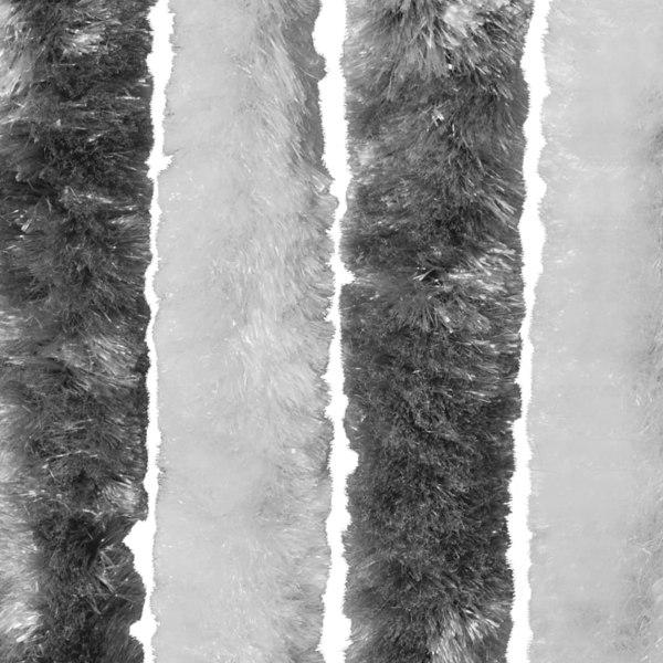 Berkfield Insect Curtain Grey and White 56x185 cm Chenille