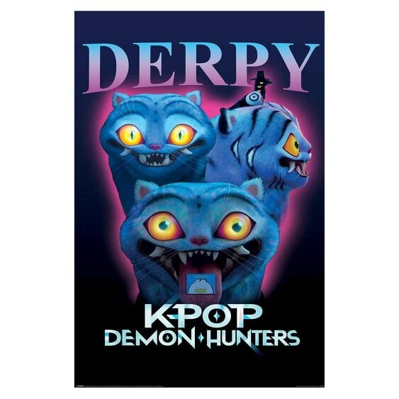 K-Pop Demon Hunters Derpy Poster - Multicoloured
