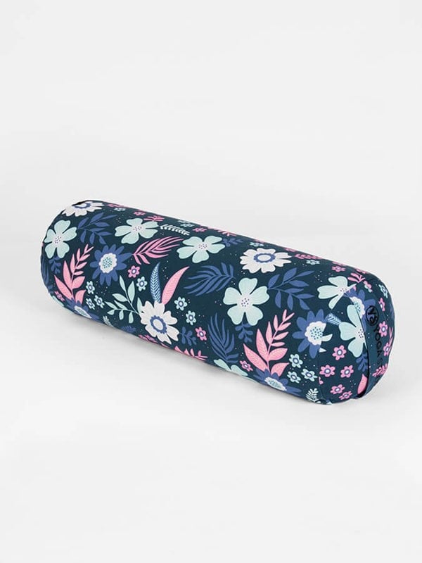 Yoga Studio Organic Buckwheat Floral Meditation Bolster Cushion