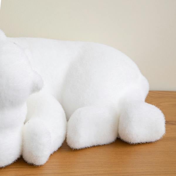 Samuel Alexander 49cm Flocked Polar Bear & Cub Christmas Decoration