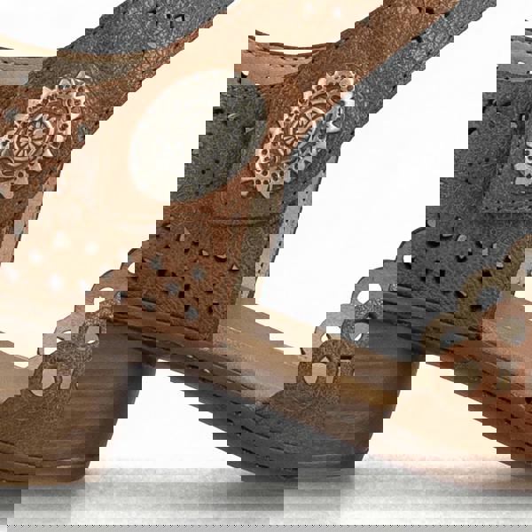 Rieker Rieker MIRJAM 43753-22 Womens Ankle Strap Sandals Tan