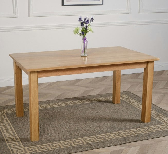 That's Furniture Oslo 150 x 90cm Medium Oak Dining Set with Berkeley Oak Chairs