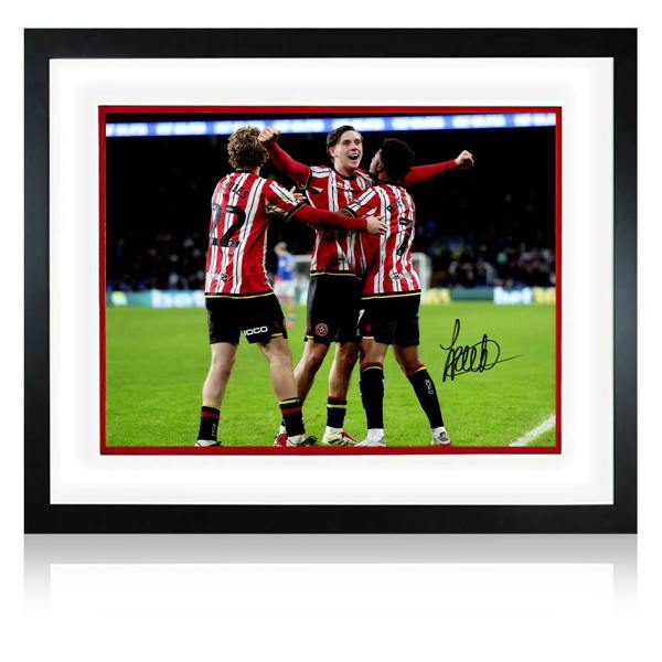 Sydie Peck Signed Sheffield United Deluxe Mount Frame