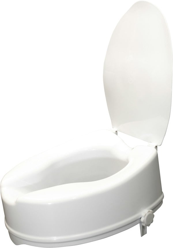 Aidapt 6 Inch Raised Toilet Seat lid