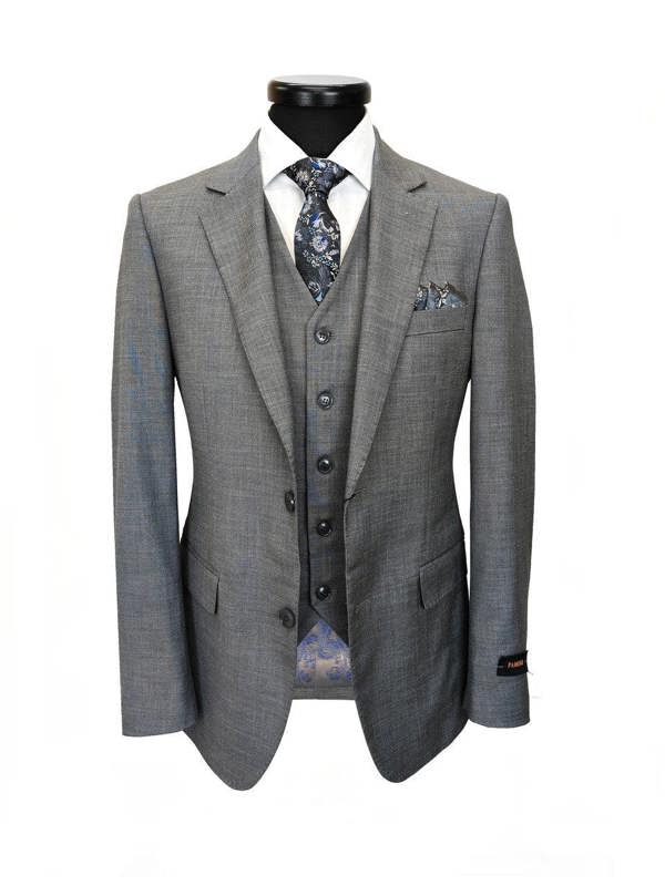 Grey Slim Fit 3-Piece Suit