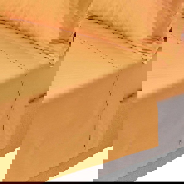 HOMESCAPES Crisp & Cool 200 TC Egyptian Cotton Percale Flat Sheet