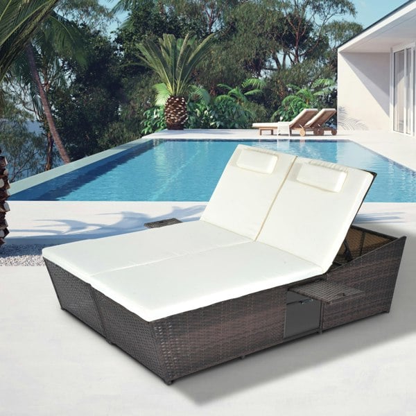 Rattan Double Lounge
