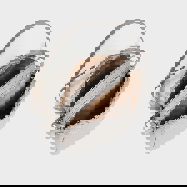 Assots London 'AVON' Ice Grey Soft Nappa Full Grain Real Leather Crossbody Bag