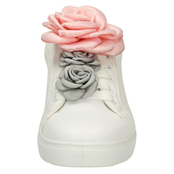 Spot On Ladies Spot On Big Flower Trim Pumps