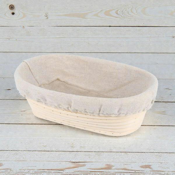 Sourdough By The Sea Oval Banneton Proofing Basket & Liner for Artisan Sourdough Bread Baking at Home - Various Sizes