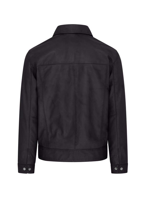 Infinity Leather Mens Retro Classic Leather Harrington Biker Jacket - Drammen