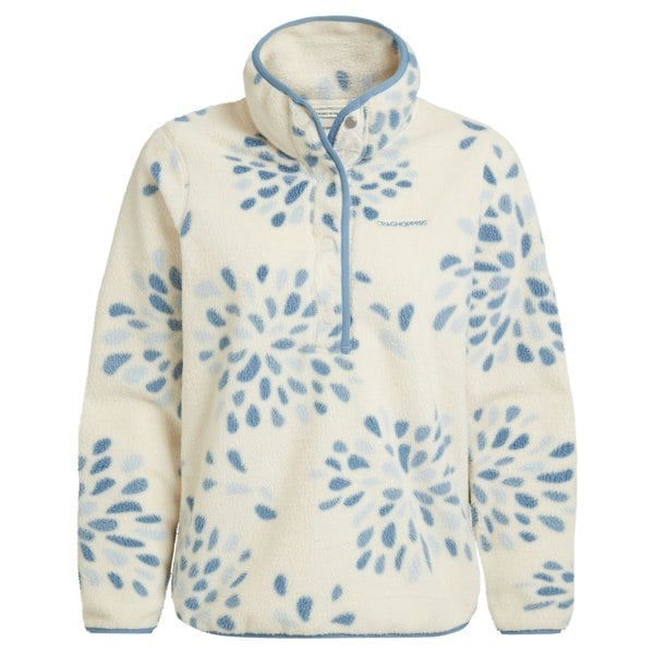 Craghoppers Womens/Ladies Rosemary Floral Overhead Fleece Top - Sky