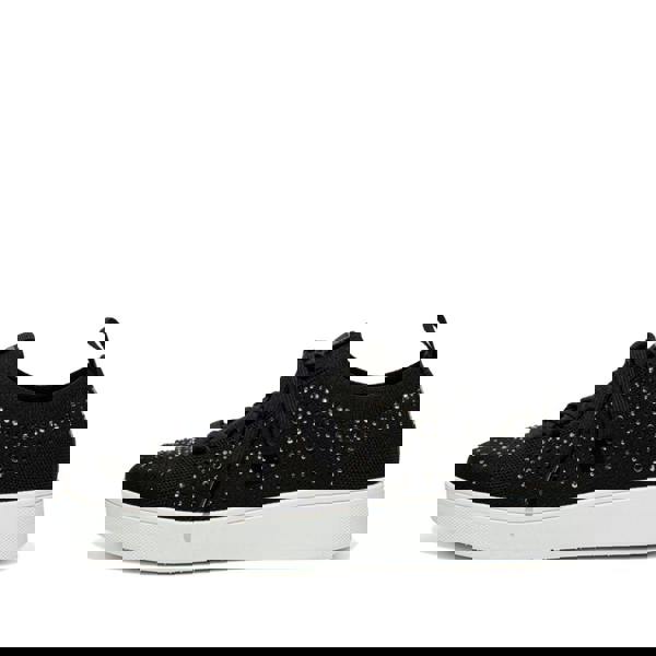 Fit Flop Womens/Ladies Rally Crystal Knitted Trainers - Black - 