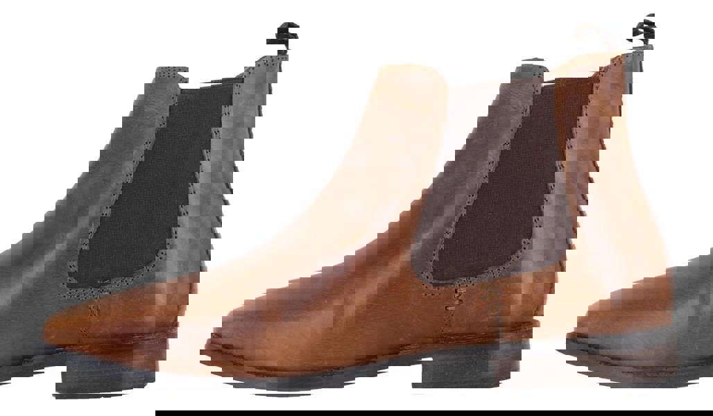 Thomas Crick Addison Mens Classic Leather Dealer Chelsea Ankle Boots